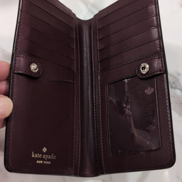 Kate Spade Mulled Wine Stacy Wallet - Picture 5 of 9